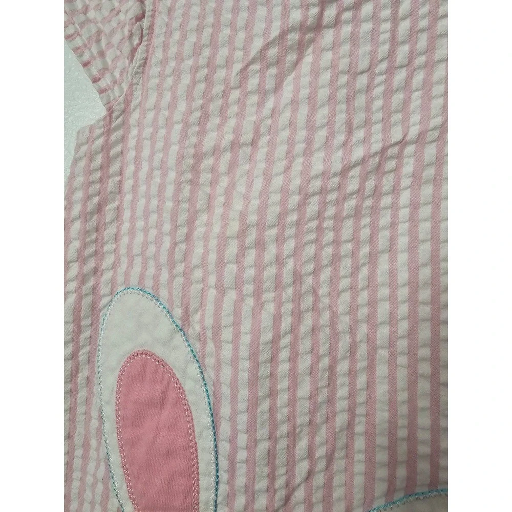 Bunny Rabbit Easter Pink and White Dress Toddler Size‎ 4